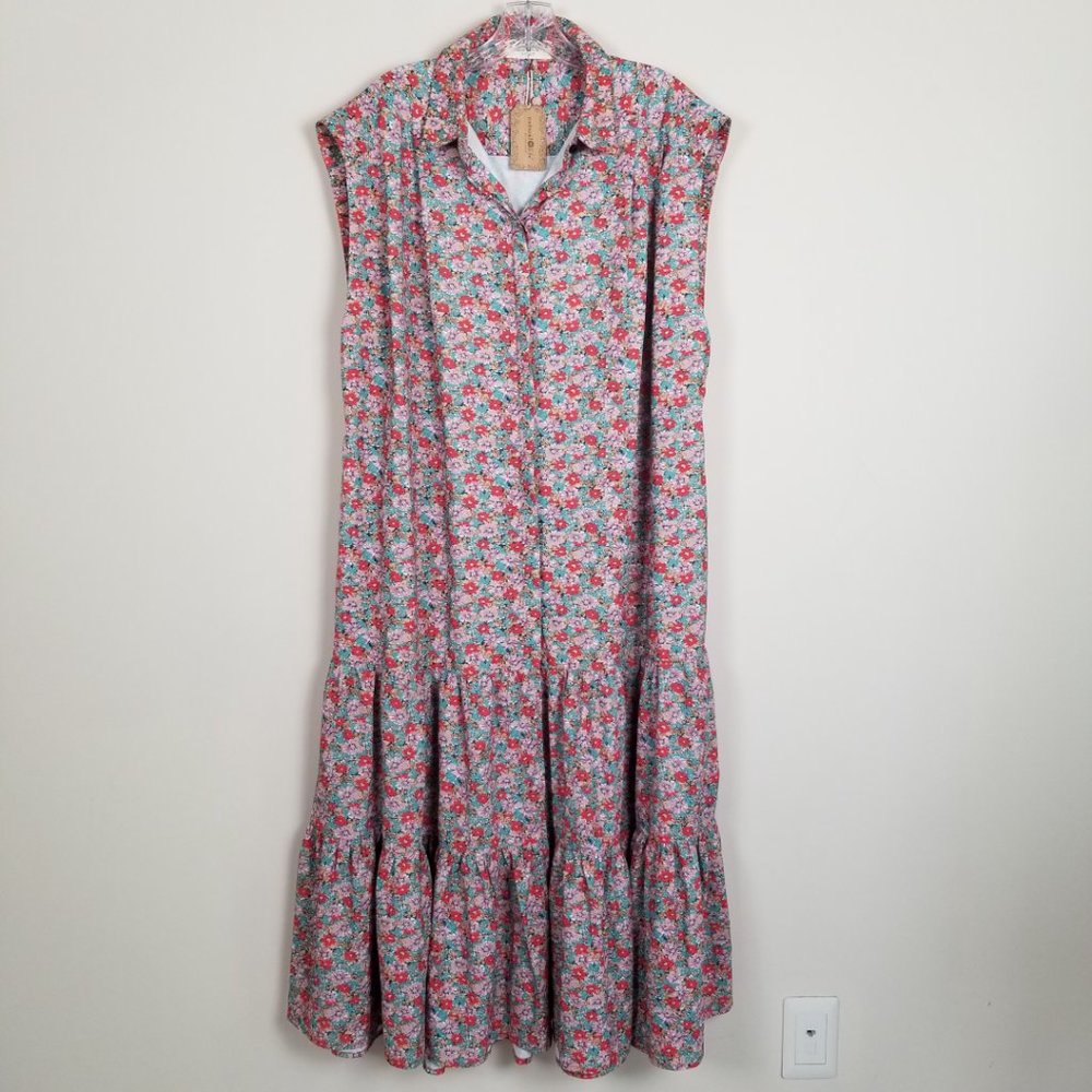 Natural Lift Floral Boho Dress Size Medium Oversized New